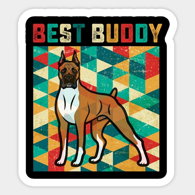 Best Buddy Boxer Sticker by danieldamssm